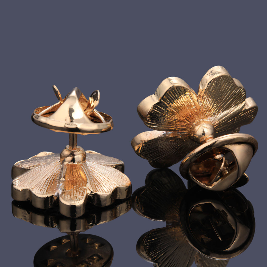 Artisanal hand-placed mother of pearl inlay on cufflink frame