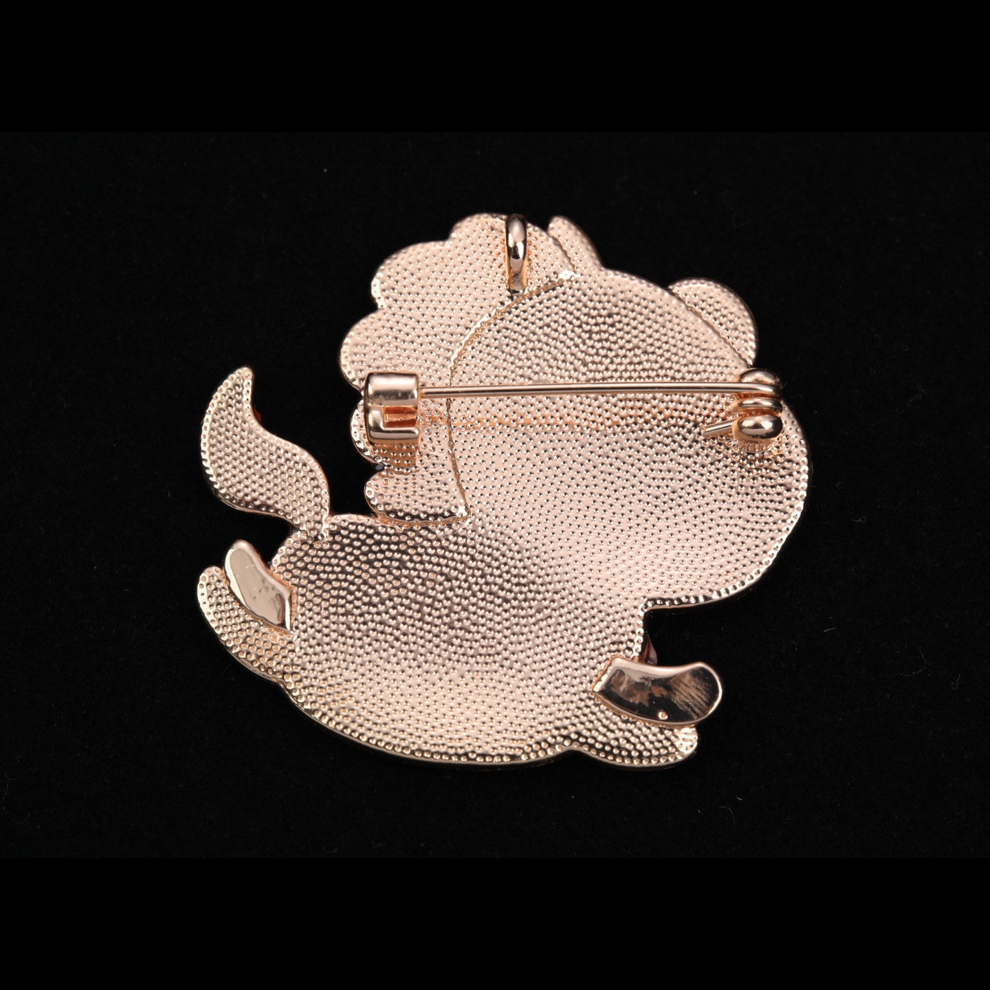 Back of mother of pearl,nacre shell brooch＆puppy brooch with secure pin 
