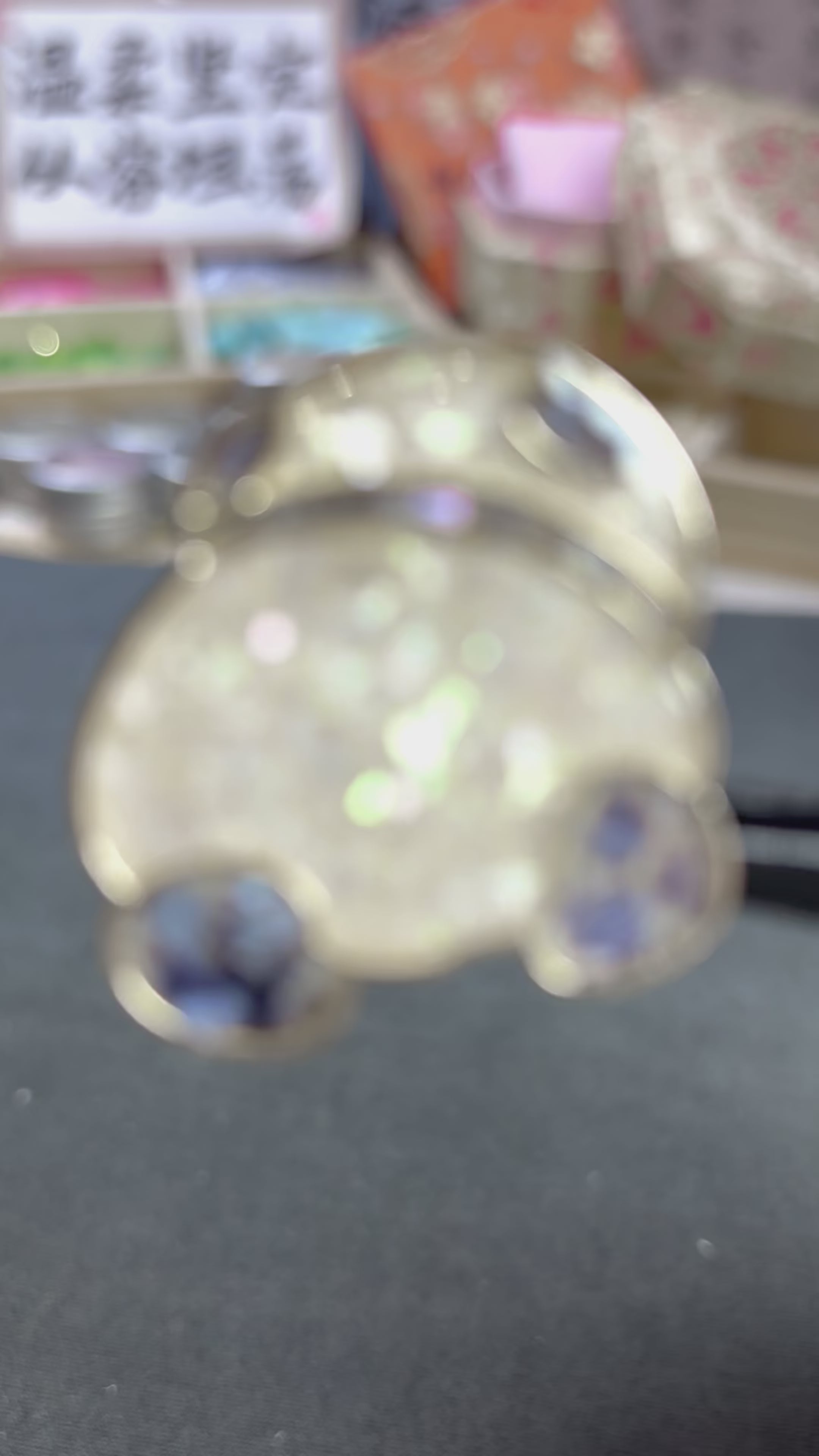 Panda Brooch in Mother of Pearl - Handcrafted Iridescent Unique Jewelry