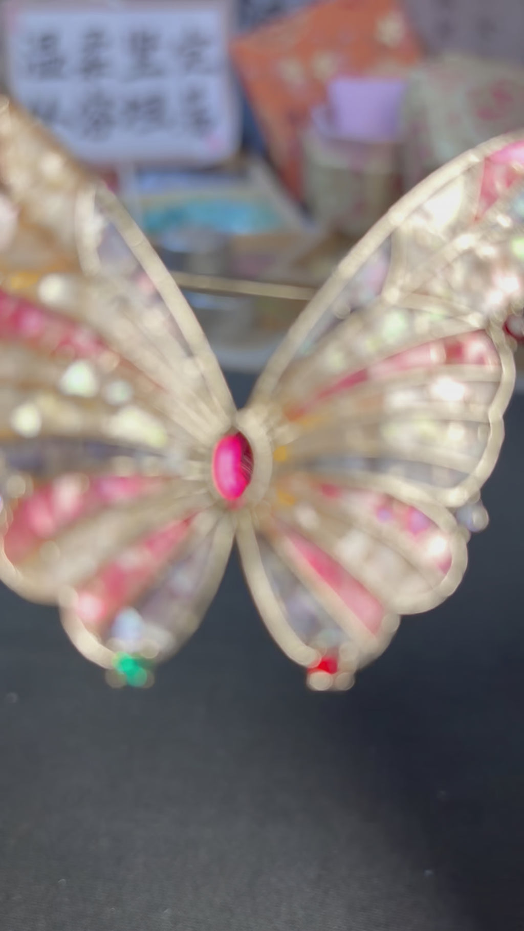 Elegant Butterfly Brooch in Mother of Pearl & Nacre | Handcrafted Iridescent Unique Artisan Jewelry